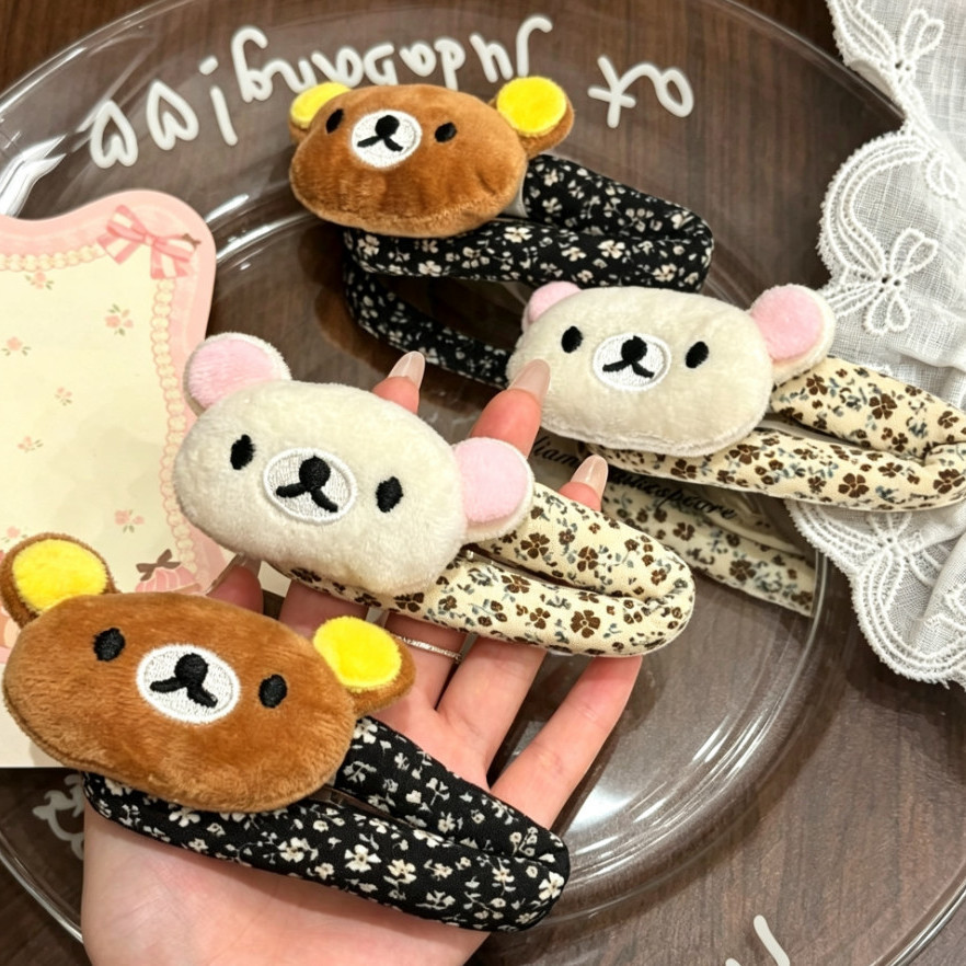 Hair Care Korean Products - Pince à cheveux Rilakkuma mignonne, motif